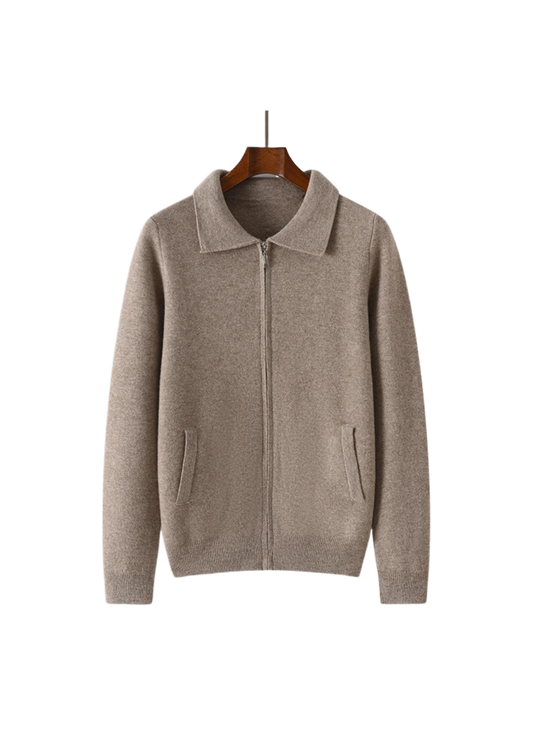 'Maglione autunnale' Zip Sweater for Autumn and Winter