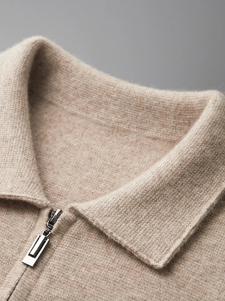 'Maglion Seconda' Second Version Zip Sweater for Autumn and Winter