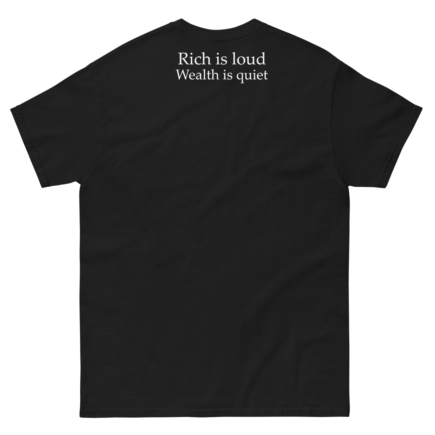 Nostra Soldi Rich is Loud, Wealth is Quiet Tee