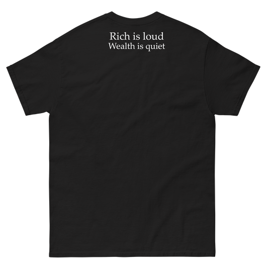 Nostra Soldi Rich is Loud, Wealth is Quiet Tee