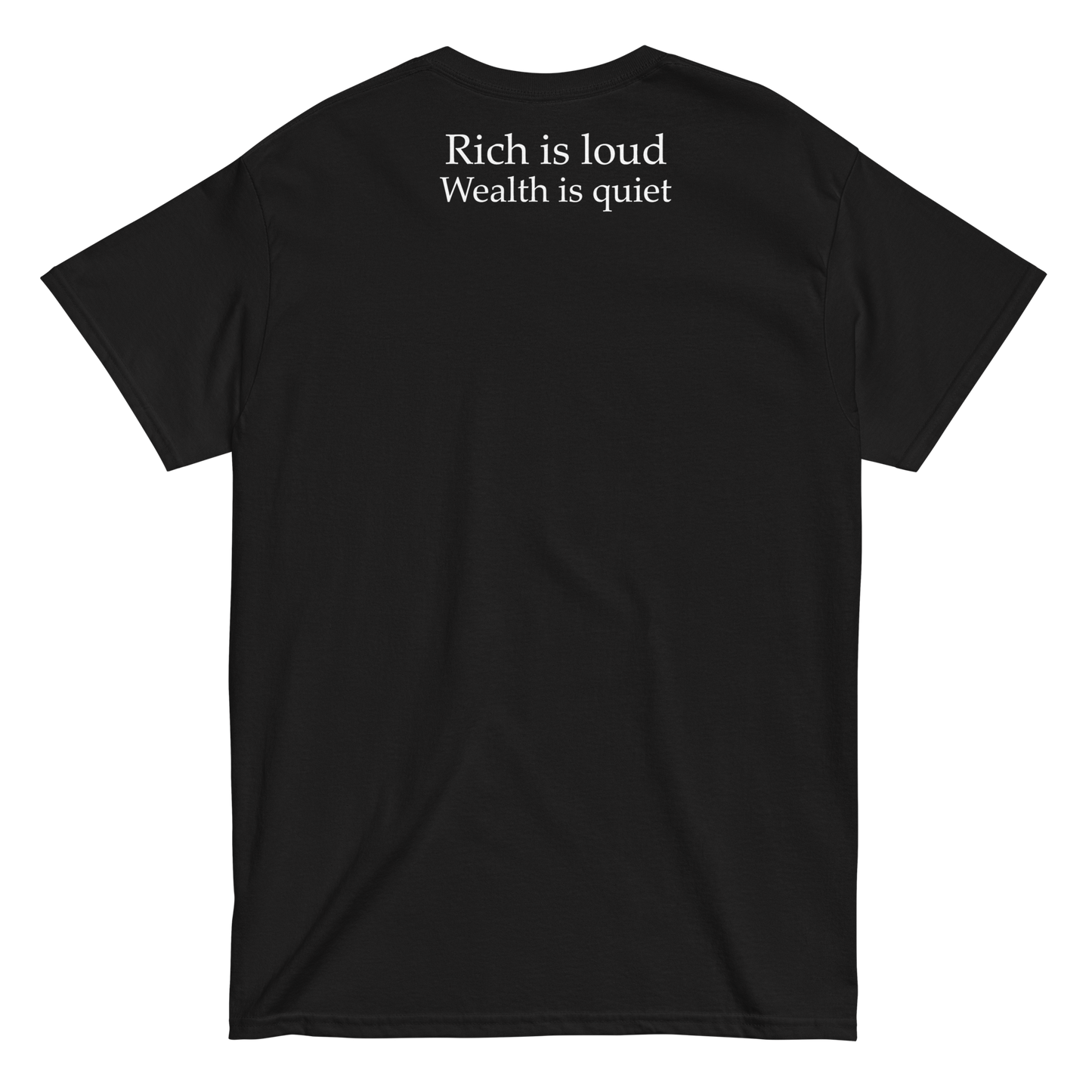 Nostra Soldi Rich is Loud, Wealth is Quiet Tee