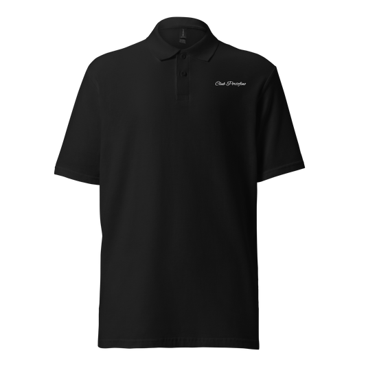 Club Portofino Pique Polo in Black