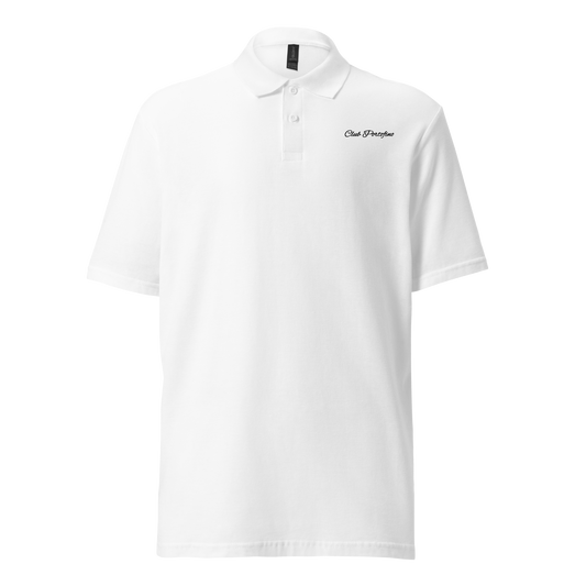 Club Portofino Pique Polo in White